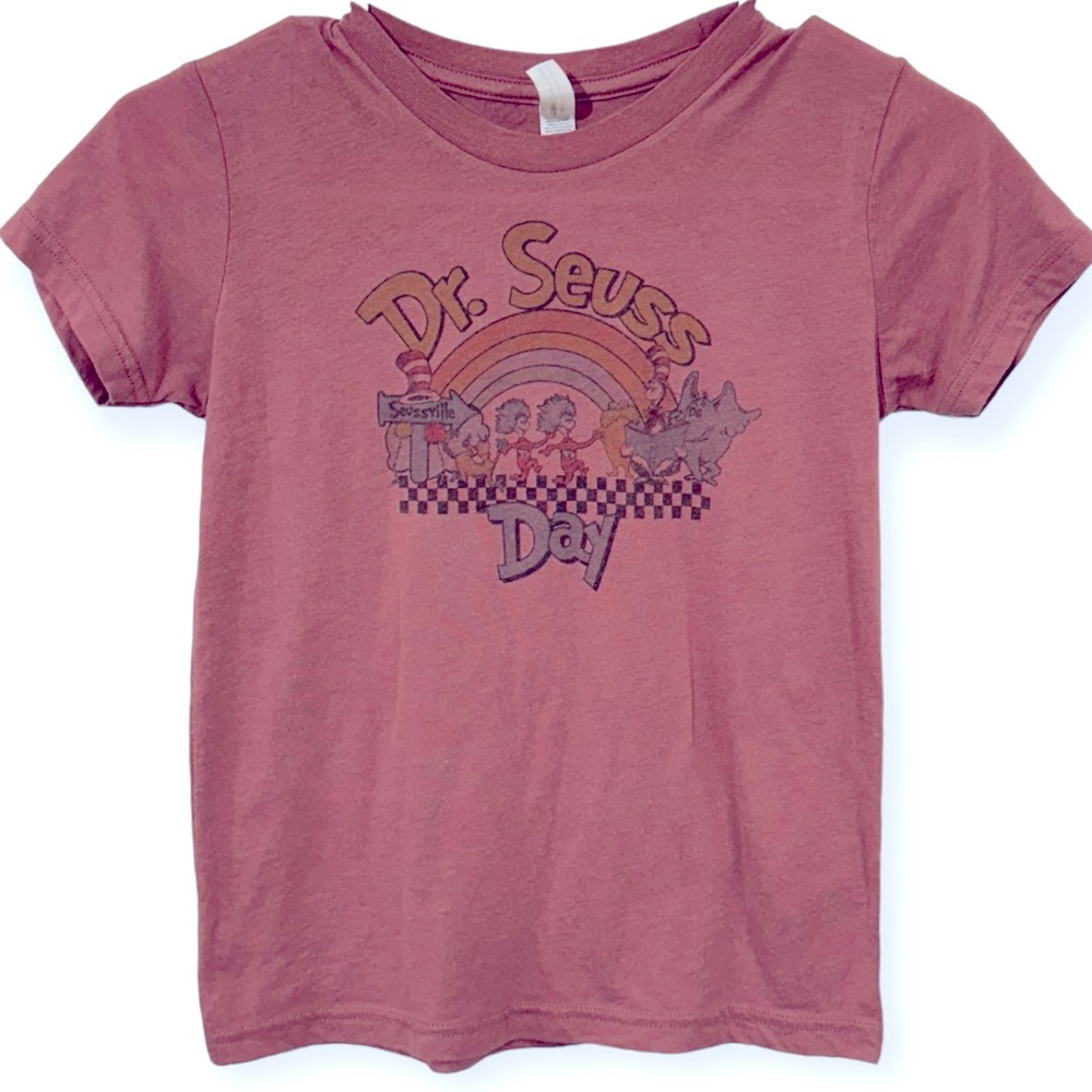 Bella Canvas Girls Dr.‎ Seuss Day T-shirt Size S6-8